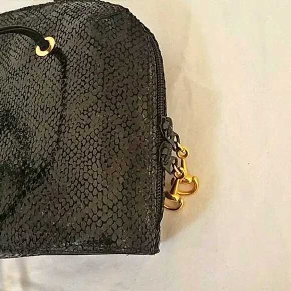 Shiny Snake embossed Leather Due Fratelli Bag - Picture 8 of 8